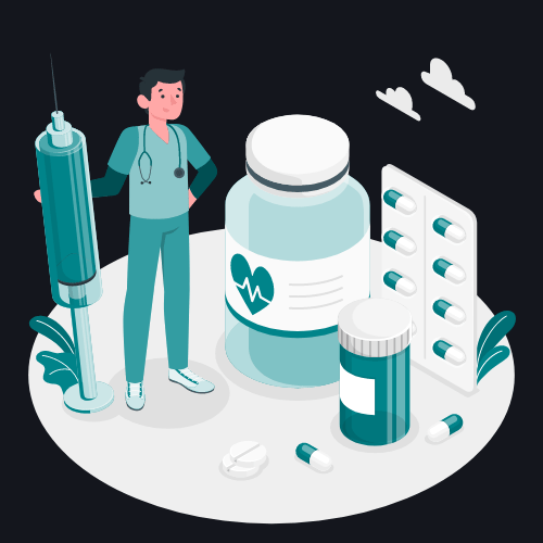 Healthcare digital solutions illustration